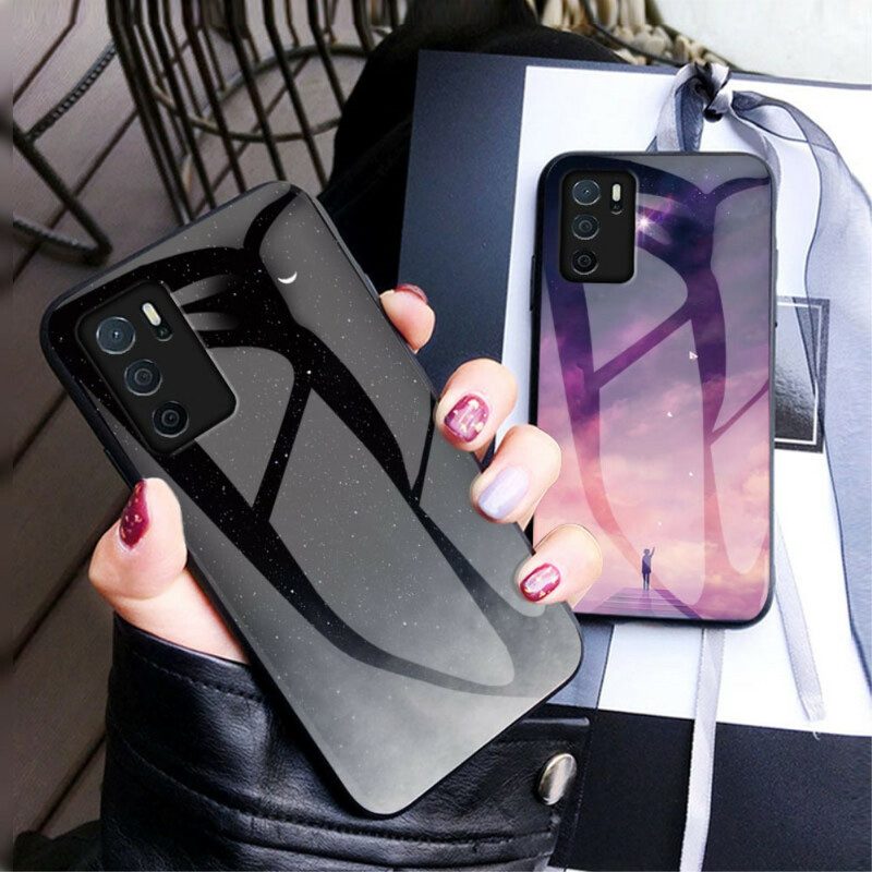 Telefoonhoesje voor Oppo A16 / A16s Schoonheid Gehard Glas