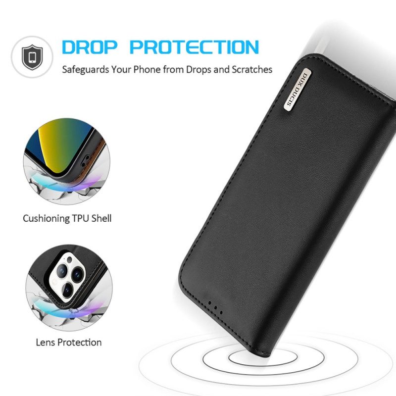 Bescherming Hoesje voor iPhone 14 Pro Max Folio-hoesje Hivo-serie Dux Ducis