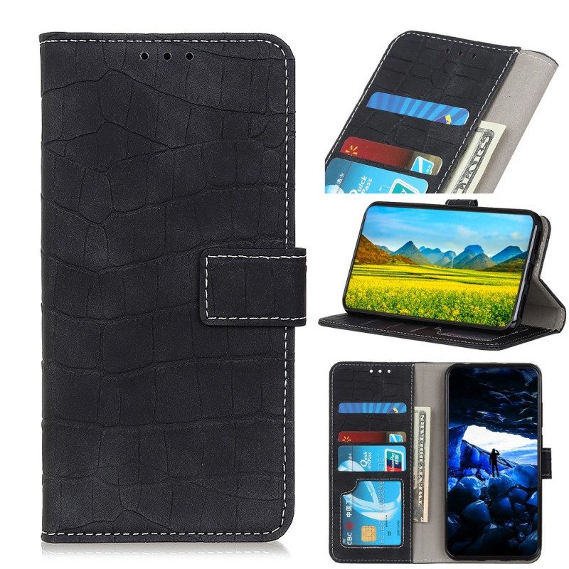 Folio-hoesje voor Sony Xperia 10 IV Krokodillenhuidstijl