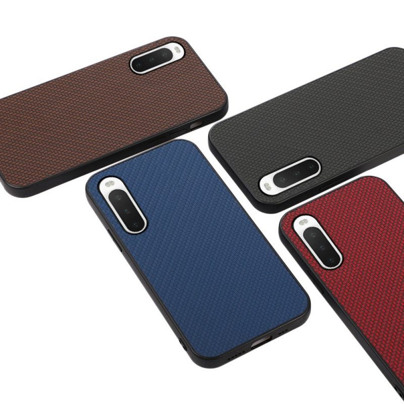 Telefoonhoesje voor Sony Xperia 10 IV Koolstofvezel