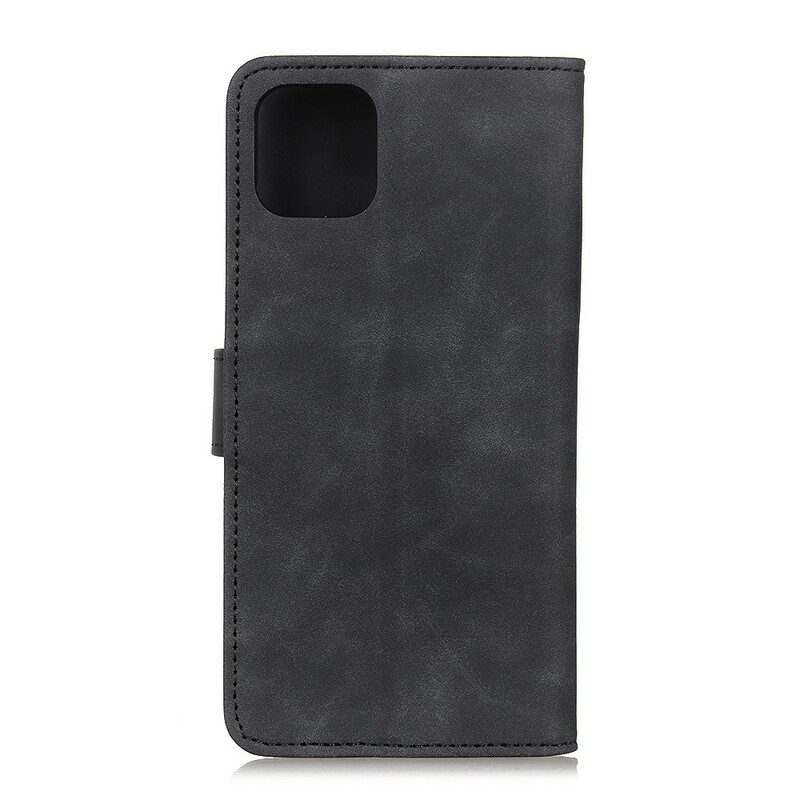 Folio-hoesje voor Realme C11 Khazneh Vintage Leereffect