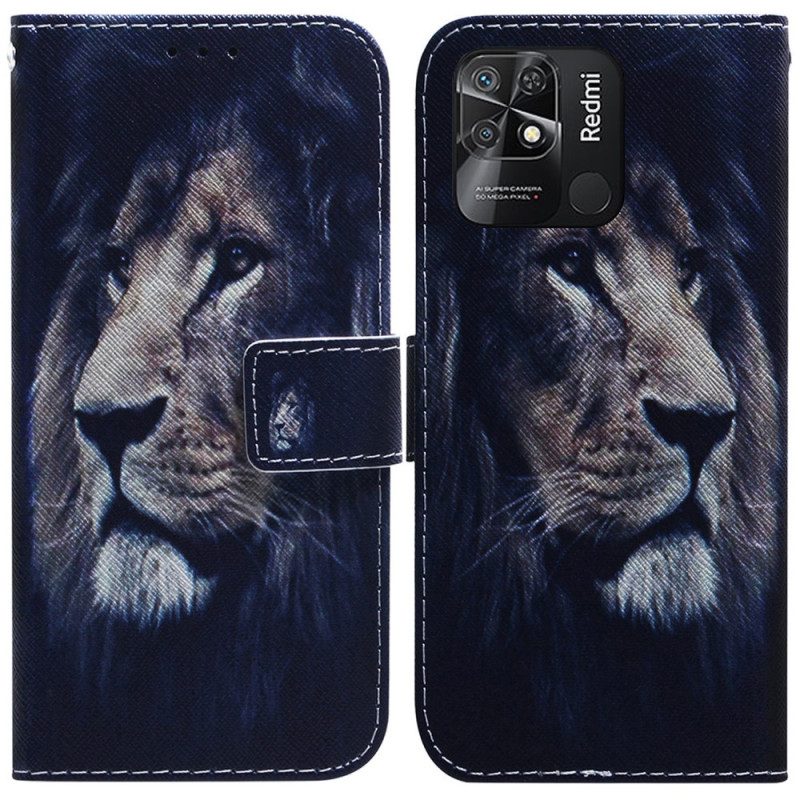 Folio-hoesje voor Xiaomi Redmi 10C Dromende Leeuw