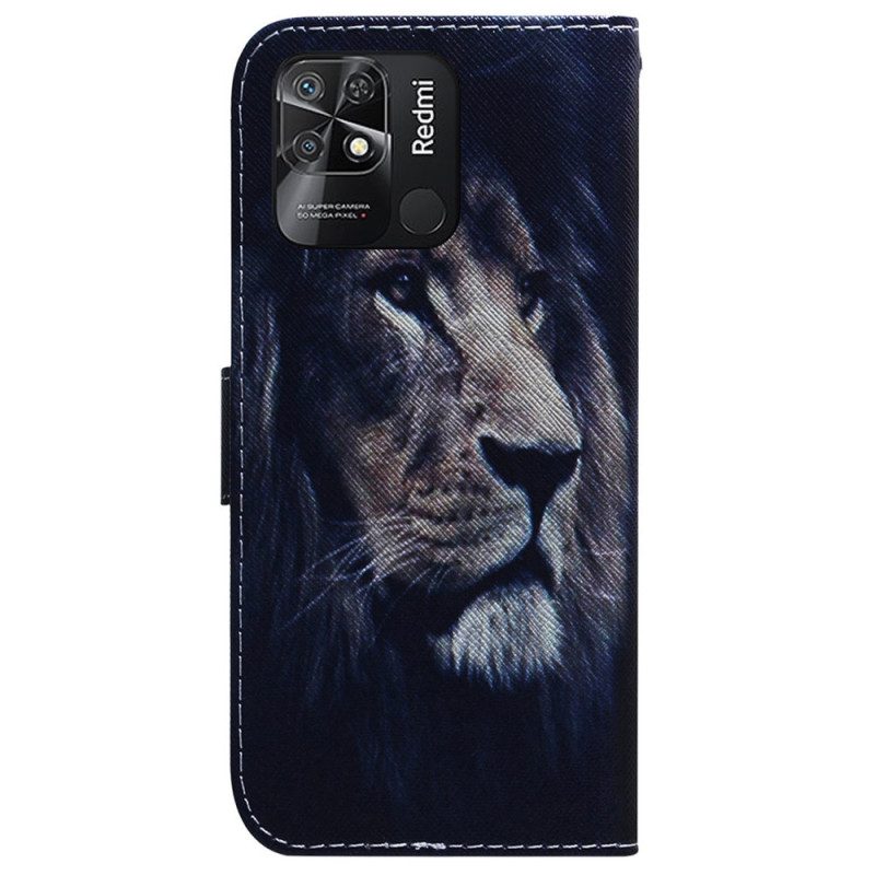 Folio-hoesje voor Xiaomi Redmi 10C Dromende Leeuw