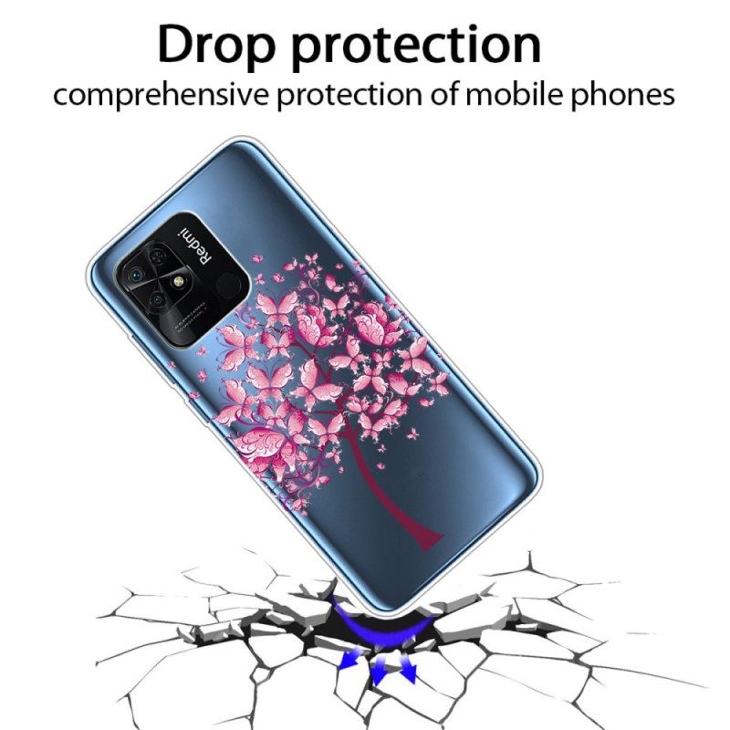 Hoesje voor Xiaomi Redmi 10C Naadloze Roze Boom