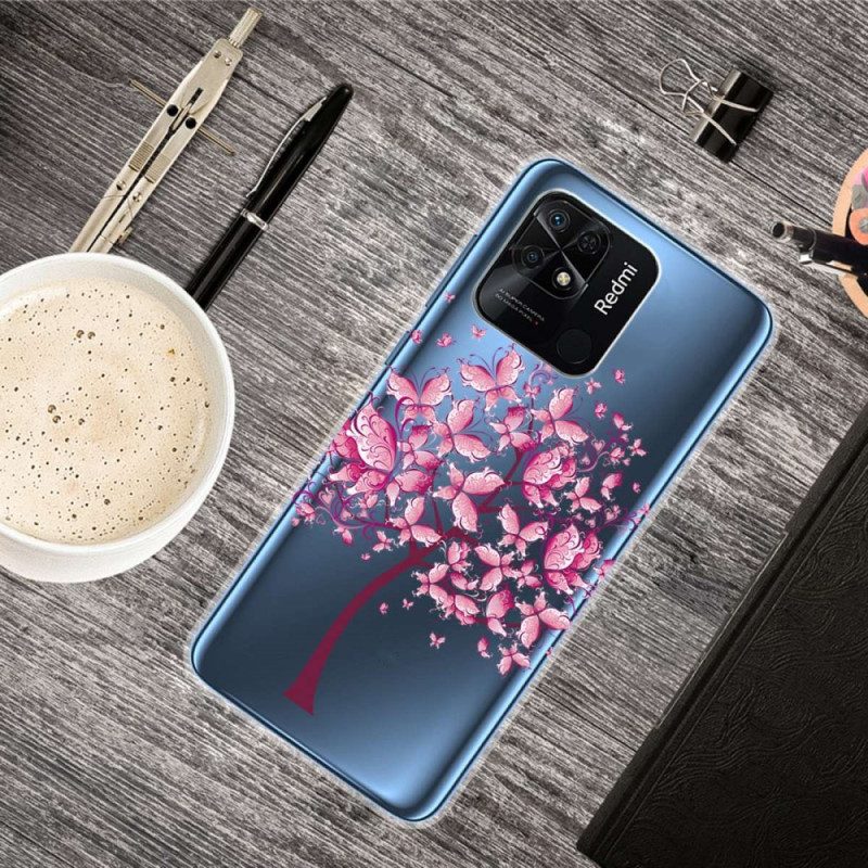 Hoesje voor Xiaomi Redmi 10C Naadloze Roze Boom