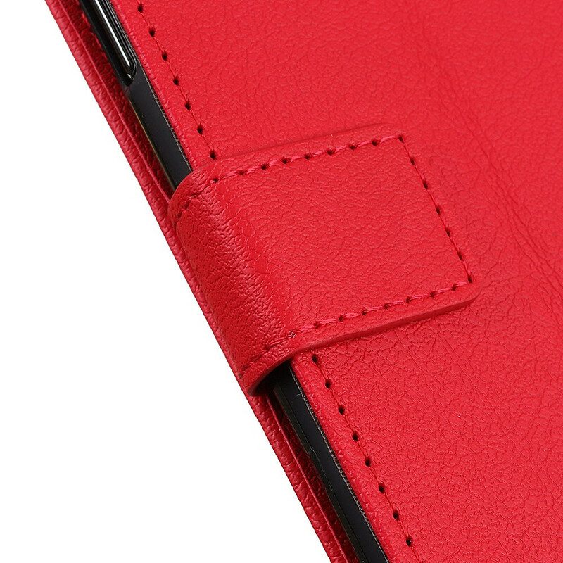 Leren Hoesje voor Xiaomi Redmi 9T Eenvoudig Glanzend Leereffect