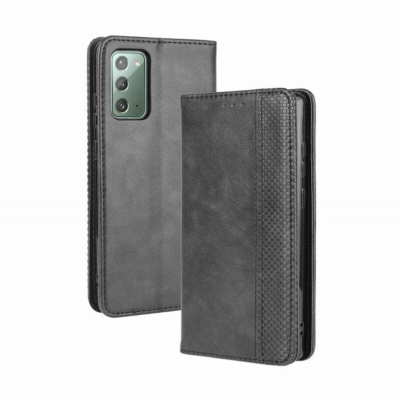 Bescherming Hoesje voor Samsung Galaxy S20 FE Folio-hoesje Gestileerd Vintage Leereffect
