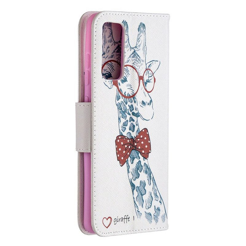 Folio-hoesje voor Samsung Galaxy S20 FE Slimme Giraf