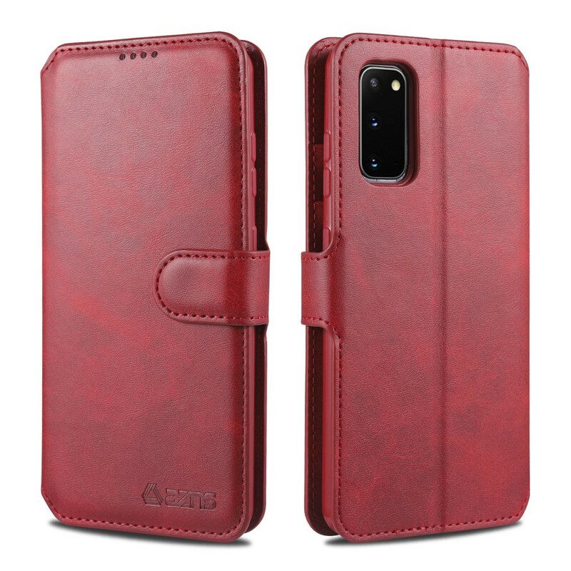 Leren Hoesje voor Samsung Galaxy S20 FE Azns Retro