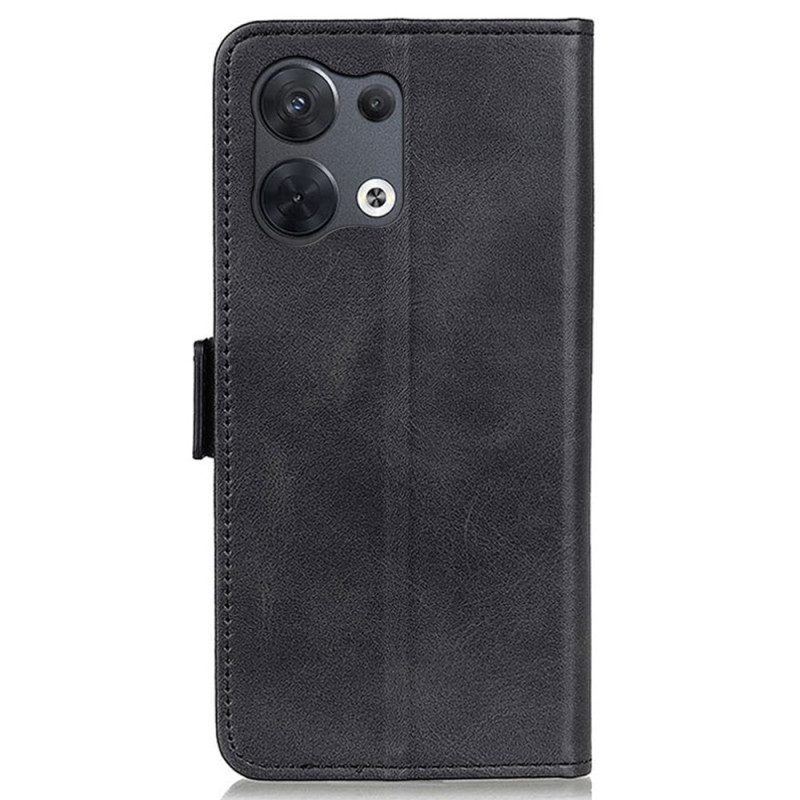 Folio-hoesje voor Oppo Reno 8 Pro Dubbele Sluiting
