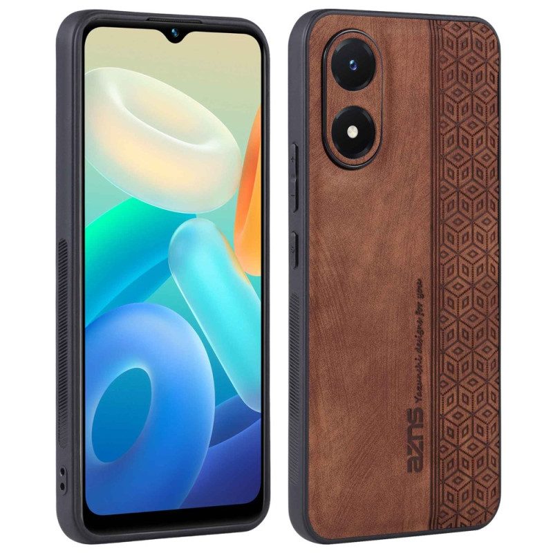 Hoesje voor Vivo Y16 Azns Ledereffect