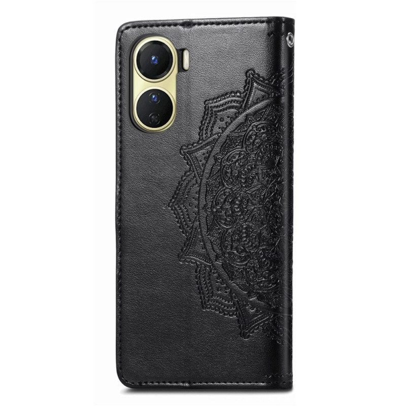 Leren Hoesje voor Vivo Y16 Barok-mandala