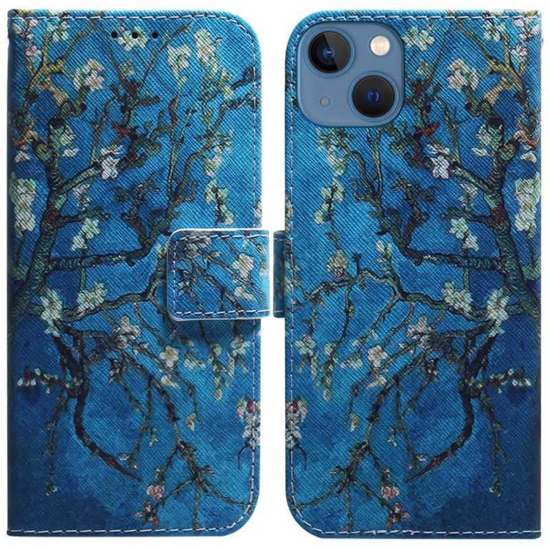 Folio-hoesje voor iPhone 15 Bloeiende Takken
