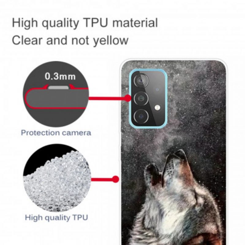 Hoesje voor Samsung Galaxy A32 Sublieme Wolf