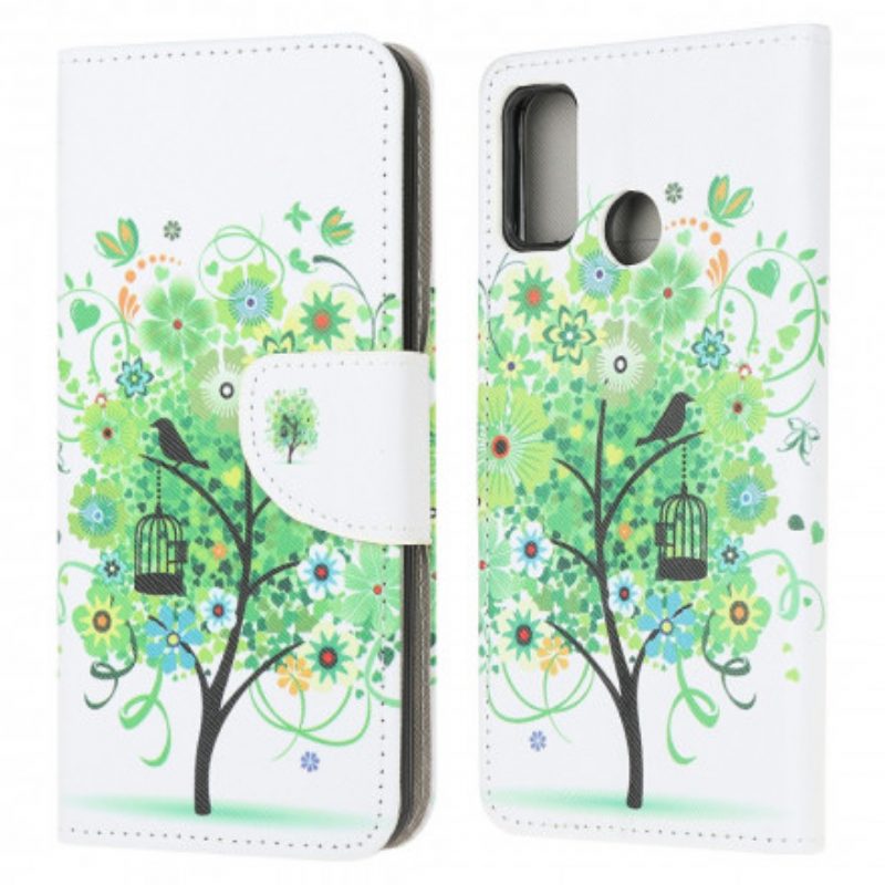 Folio-hoesje voor Moto G30 / G10 Bloeiende Boom