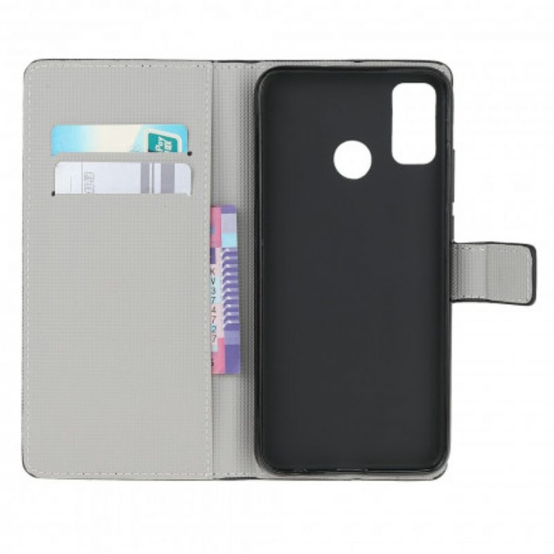 Folio-hoesje voor Moto G30 / G10 Paar Uilen