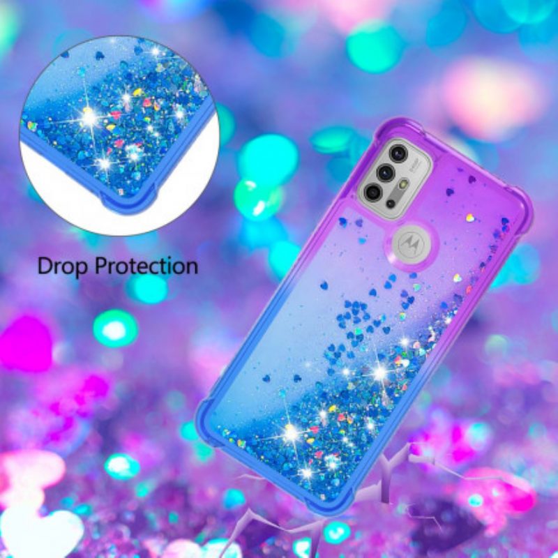 Hoesje voor Moto G30 / G10 Pailletten Kleuren