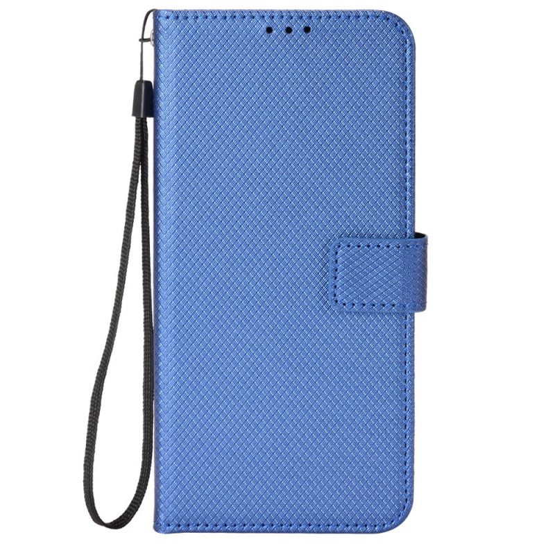 Leren Hoesje Xiaomi Redmi Note 13 5g Gestippelde Band Bescherming Hoesje