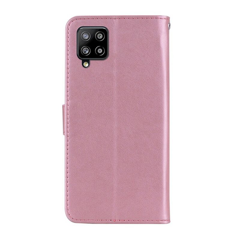Folio-hoesje voor Samsung Galaxy A42 5G Uil Mandala En Charme