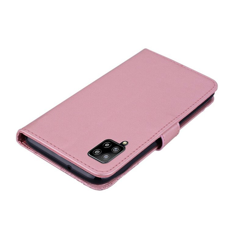 Folio-hoesje voor Samsung Galaxy A42 5G Uil Mandala En Charme