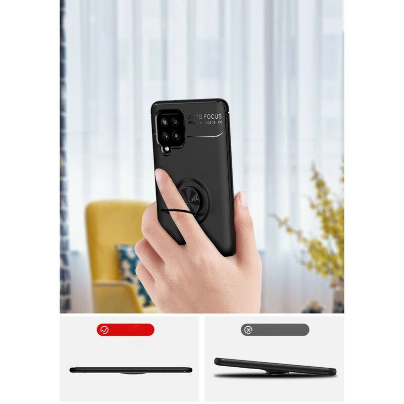 Hoesje voor Samsung Galaxy A42 5G Roterende Ring