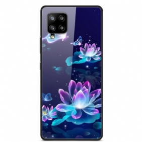 Hoesje voor Samsung Galaxy A42 5G Waterlelies Van Gehard Glas
