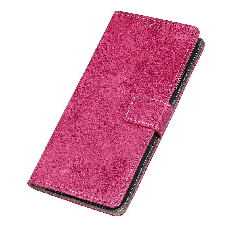 Folio-hoesje voor Samsung Galaxy A21s Vintage Kunstleer
