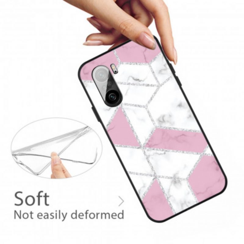 Hoesje voor Xiaomi Mi 11i 5G Glitter Marmer