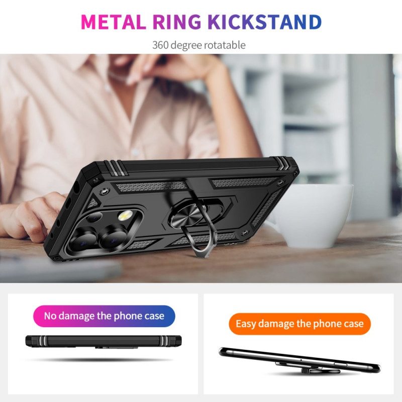 Cover Hoesje Xiaomi Redmi Note 13 4g Telefoonhoesje Schokbestendige Ringsteun