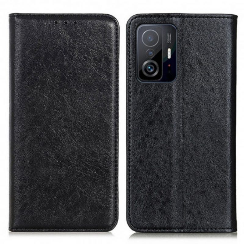 Bescherming Hoesje voor Xiaomi 11T / 11T Pro Folio-hoesje Gespleten Lederen Textuur