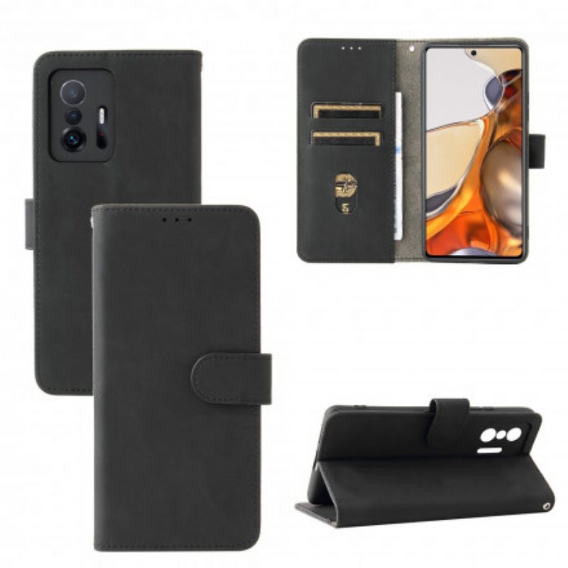 Folio-hoesje voor Xiaomi 11T / 11T Pro Aanraking Van De Huid