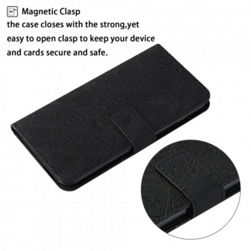 Folio-hoesje voor Xiaomi 11T / 11T Pro Tapijt Patroon