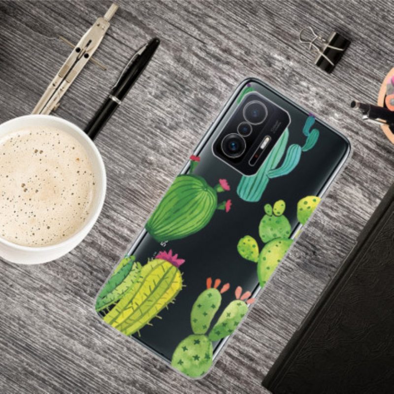 Telefoonhoesje voor Xiaomi 11T / 11T Pro Aquarel Cactussen