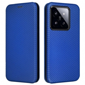 Folio-hoesje Xiaomi 14 Koolstofvezel