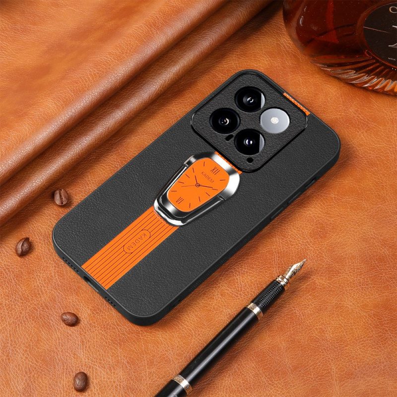 Hoesje Voor Xiaomi 14 Horlogepatroon Met Kadem-ondersteuning