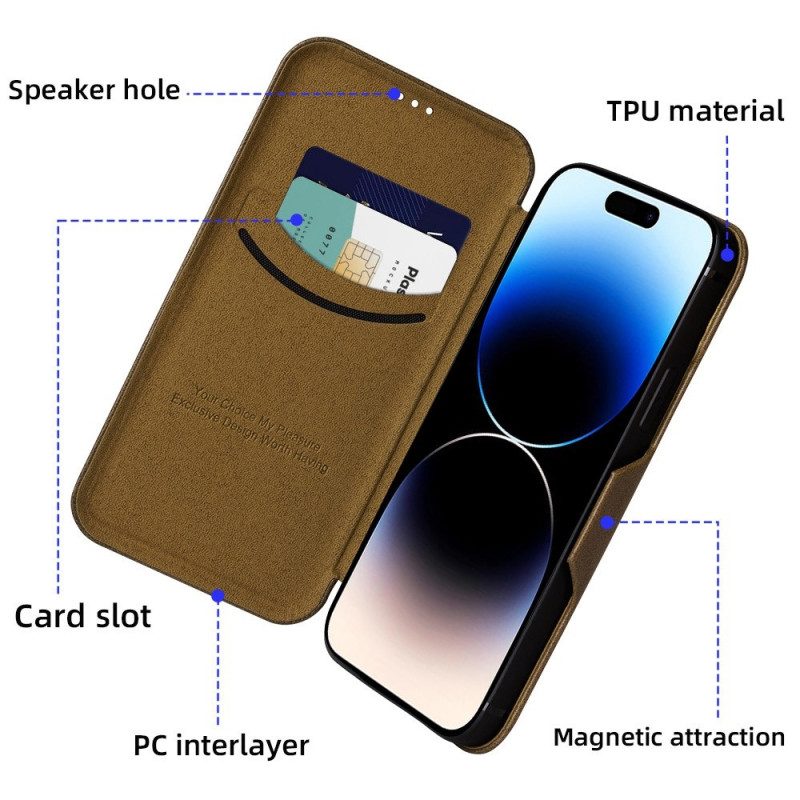 Bescherming Hoesje voor iPhone 14 Pro Folio-hoesje Vietao