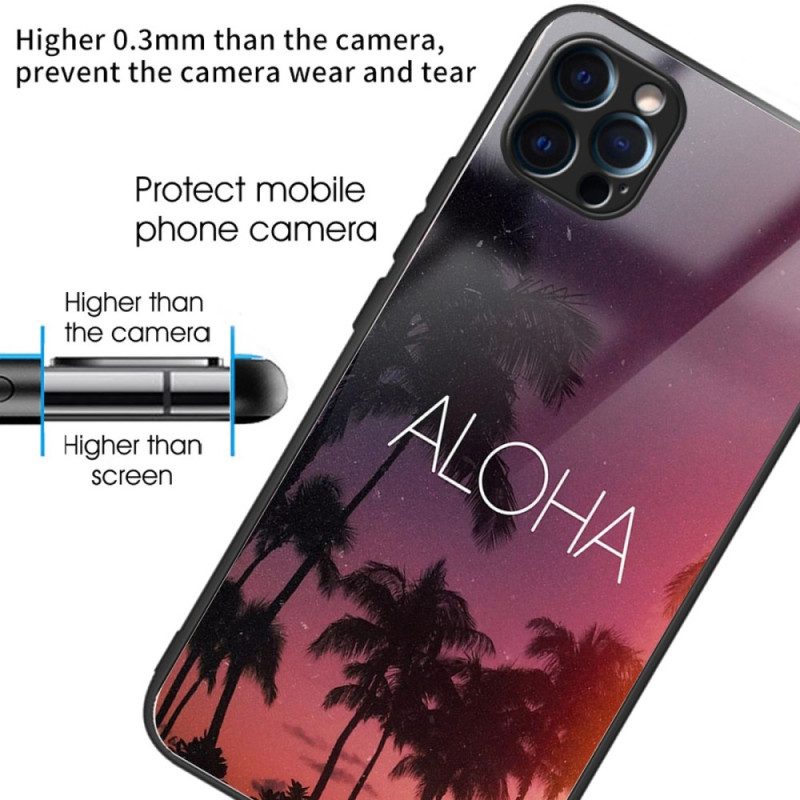 Hoesje voor iPhone 14 Pro Aloha Gehard Glas