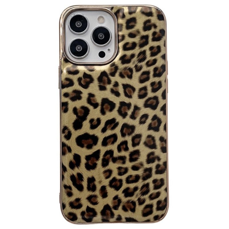 Hoesje voor iPhone 14 Pro Luipaard
