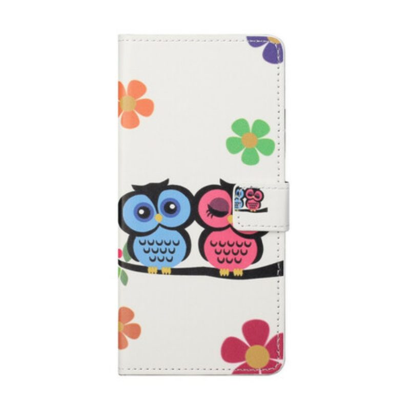 Folio-hoesje voor Xiaomi Mi 10T / 10T Pro Paar Uilen