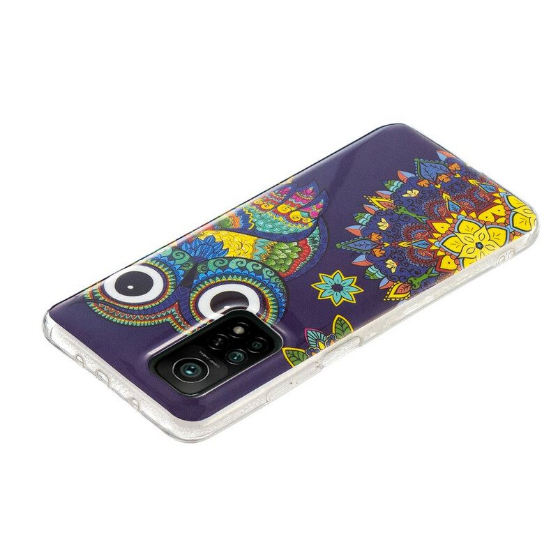 Hoesje voor Xiaomi Mi 10T / 10T Pro Fluorescerende Uil Mandala