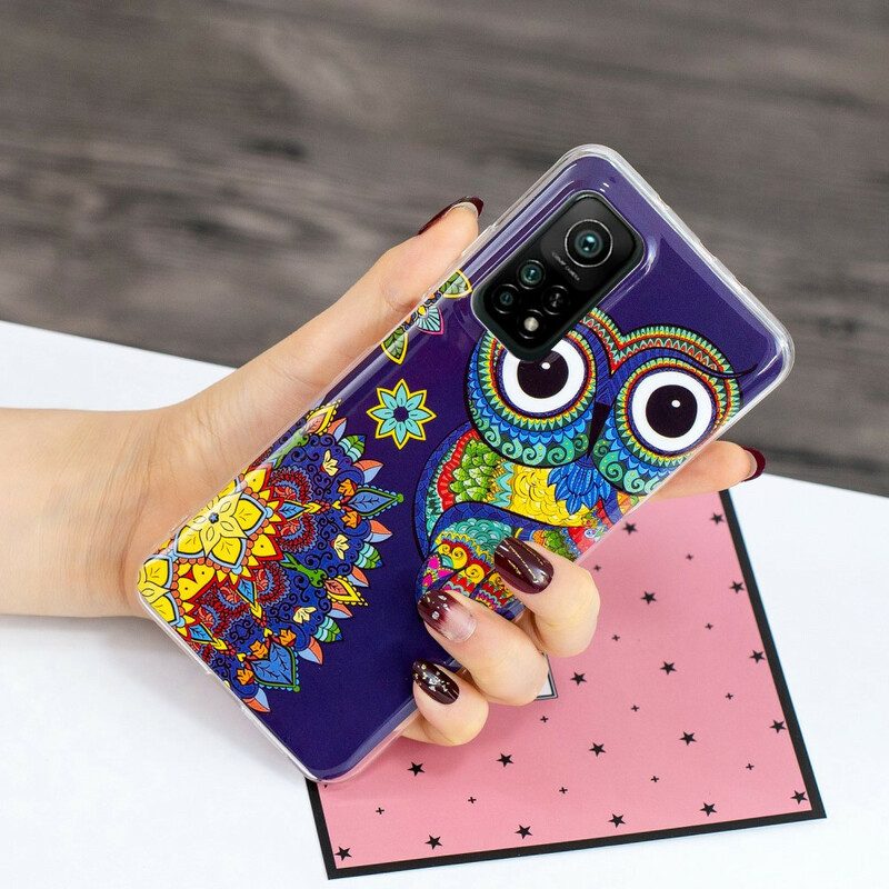 Hoesje voor Xiaomi Mi 10T / 10T Pro Fluorescerende Uil Mandala