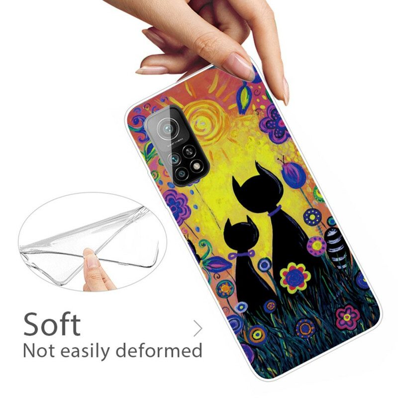 Hoesje voor Xiaomi Mi 10T / 10T Pro Tekenfilm Kat