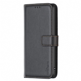 Leren Hoesje iPhone 16 Plus Klassieke Binfen-kleur Bescherming Hoesje