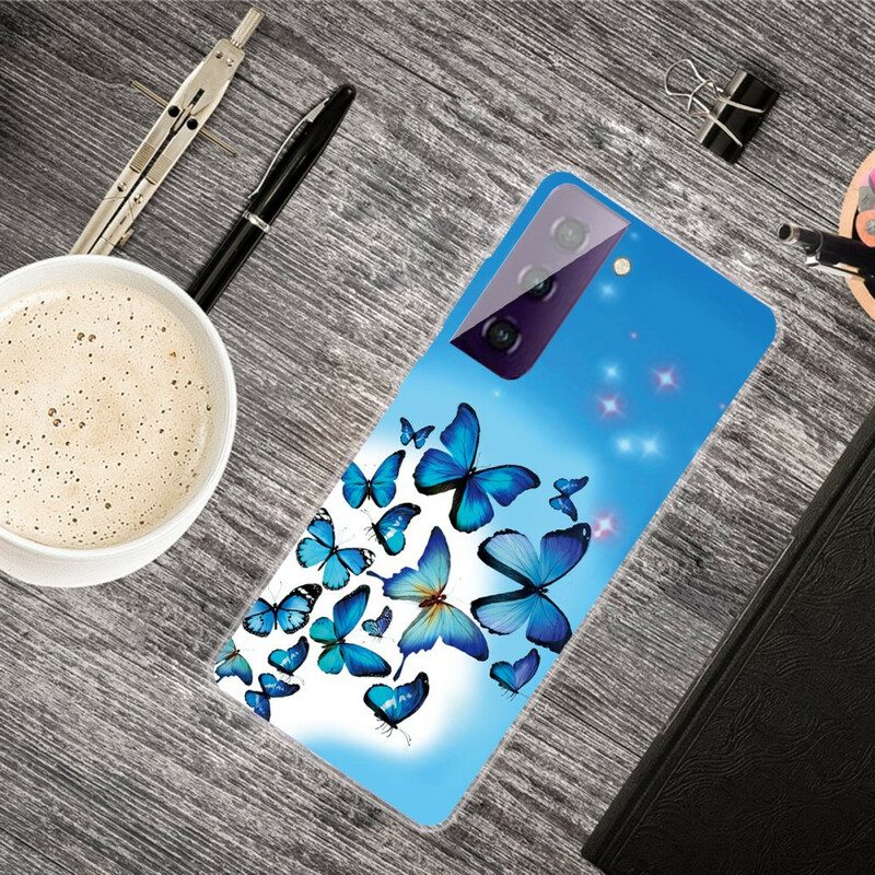 Hoesje voor Samsung Galaxy S21 Plus 5G Vlinders Vlinders