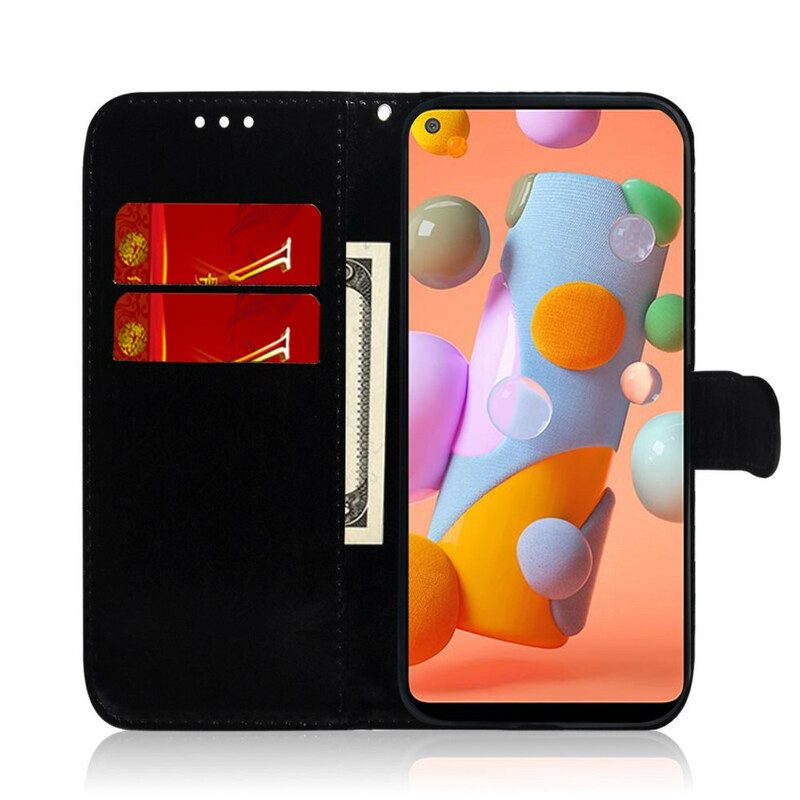Folio-hoesje voor Samsung Galaxy M11 Spiegelhoes Van Imitatieleer