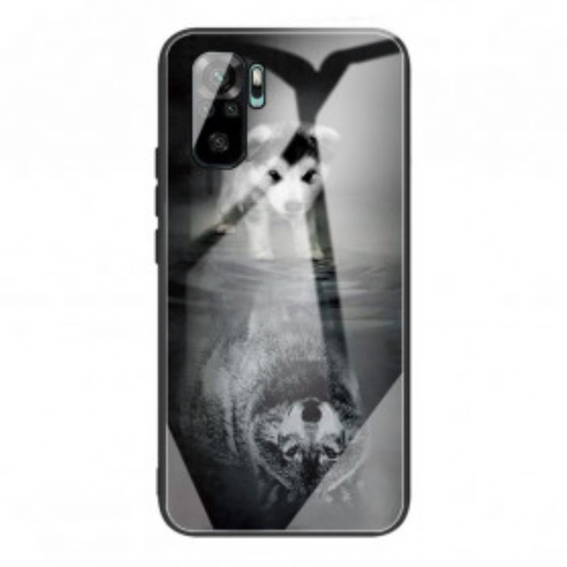 Hoesje voor Poco M5s Puppy Dream Gehard Glas