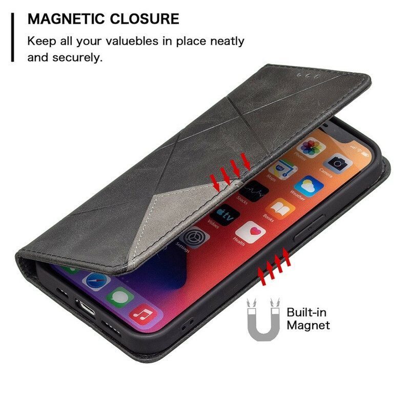 Bescherming Hoesje voor iPhone 13 Pro Folio-hoesje Artistieke Stijl