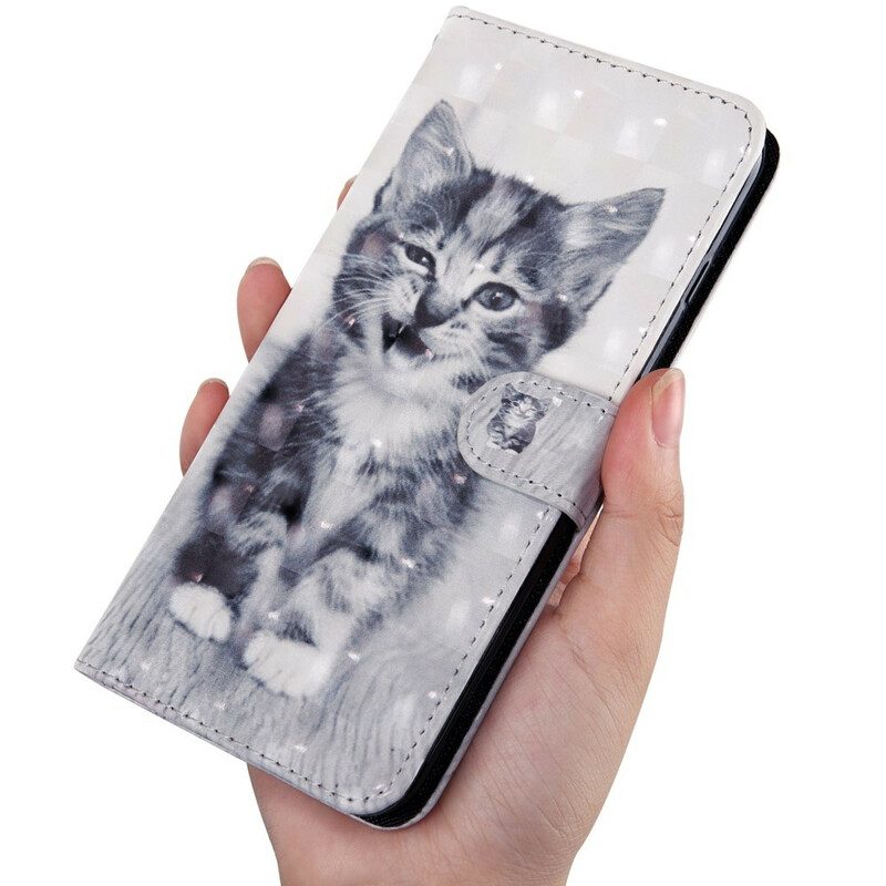 Folio-hoesje voor iPhone 13 Pro Lichtvlek Ignatius Het Katje