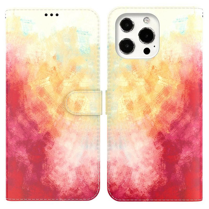 Folio-hoesje voor iPhone 13 Pro Waterverf