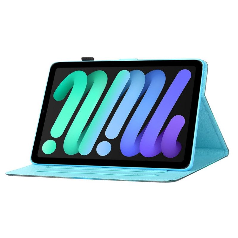 Folio-hoesje voor iPad Mini 6 (2021) Olifanten Kunst